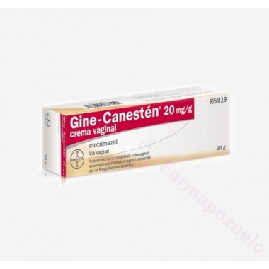 GINE-CANESTEN 20 MG/G CREMA VAGINAL , 1 TUBO DE 20 G